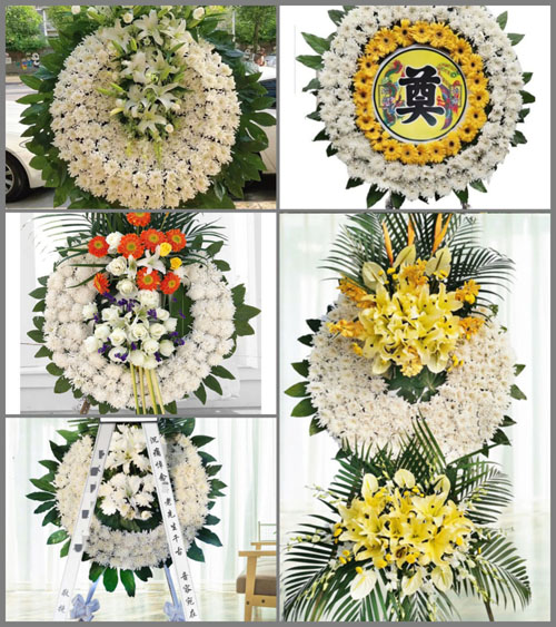 湖北孝感市大悟县芳畈镇戴湾村花圈速递